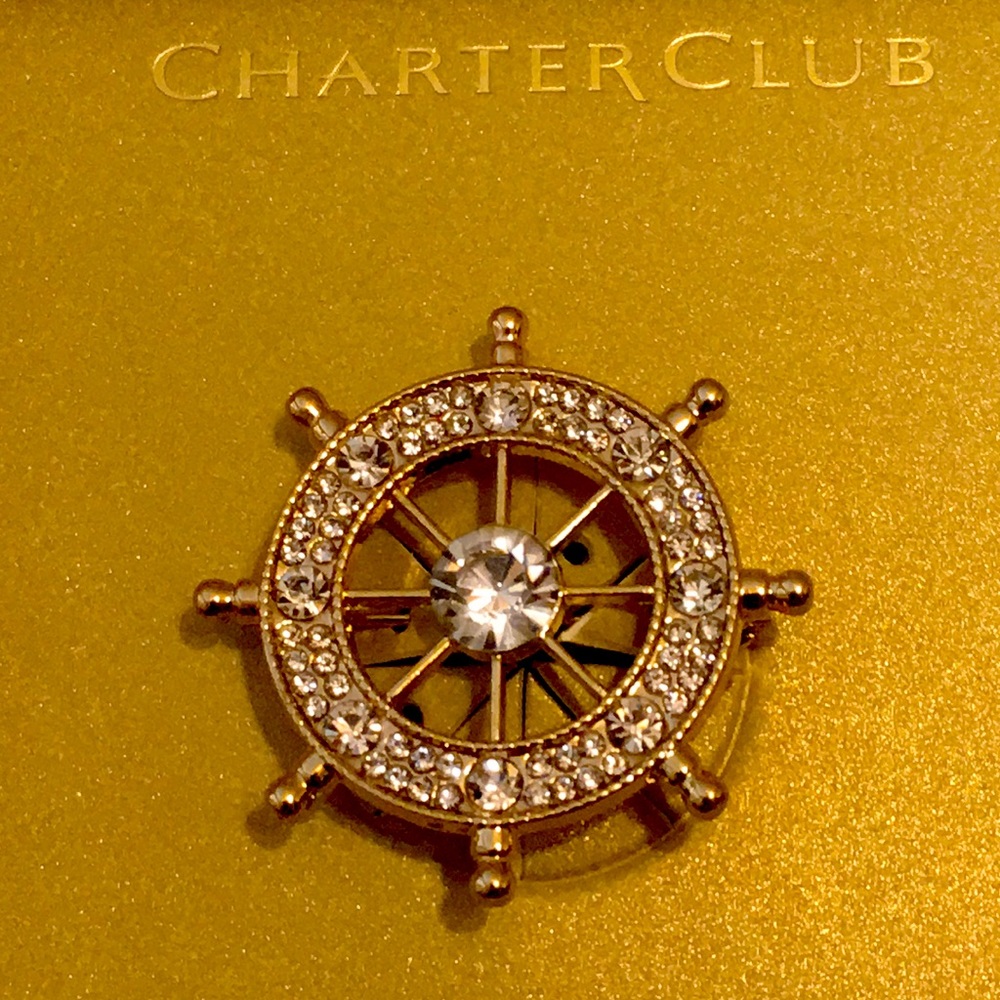 Nautical Captain’s Wheel Brooch